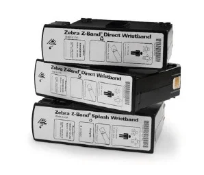 Cartuchos de pulseras Zebra Z-Band Direct y Splash